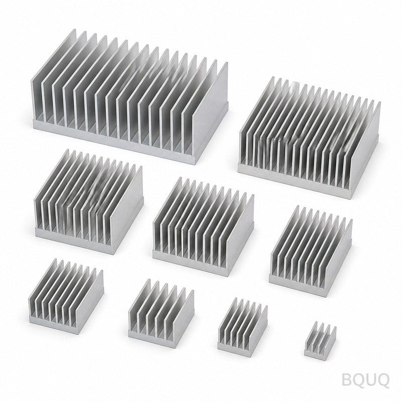 BQUQ ボンデッドフィンアルミヒートシンク | 精密CNC加工、最小ロットなし、12時間で見積もり