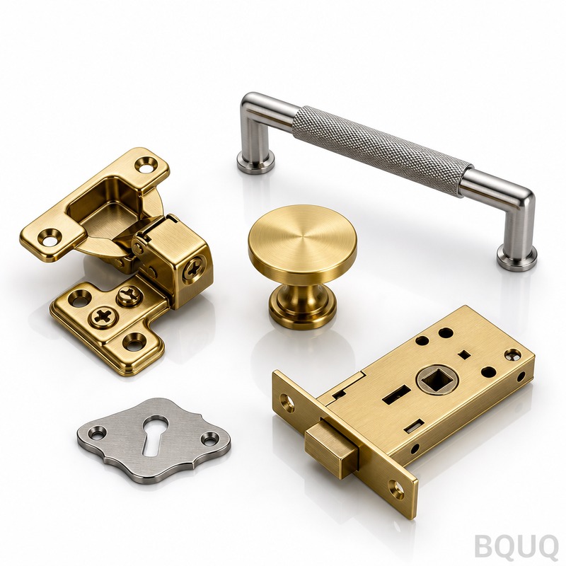BQUQ製CNC加工家具用ヒンジ・ノブ | 高精度フィット