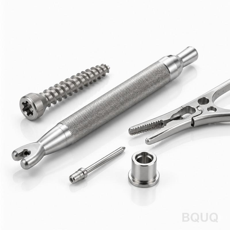 BQUQ CNC加工チタン製医療機器部品 | 精密製造