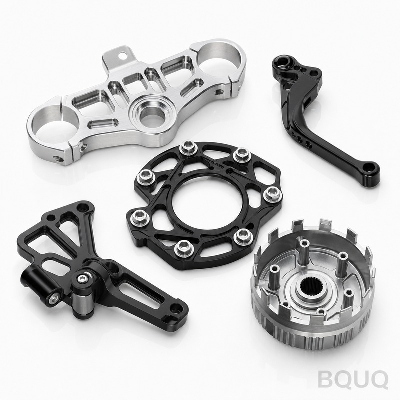 BQUQ CNC加工モーターサイクル部品 | 中国での精密製造