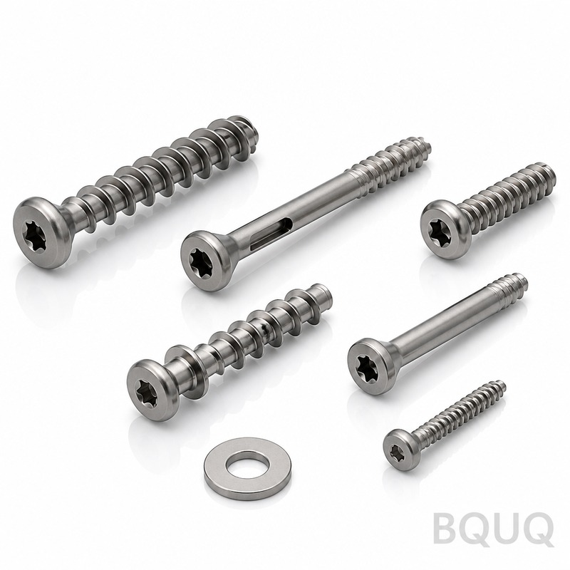 BQUQ CNC加工チタン製整形外科用スクリュー | 精密OEM工場