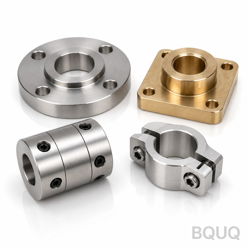 BQUQ CNC加工精密フランジ・カップリング | ゼロ振れハブ、納期24時間