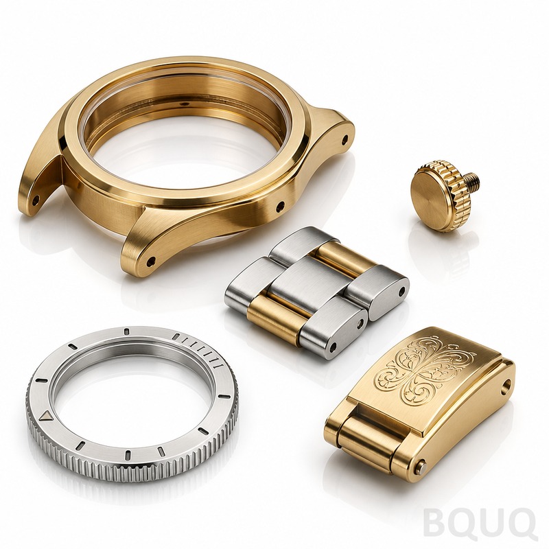 BQUQ CNC加工真鍮製ウォッチケース部品 | 精密時計製造