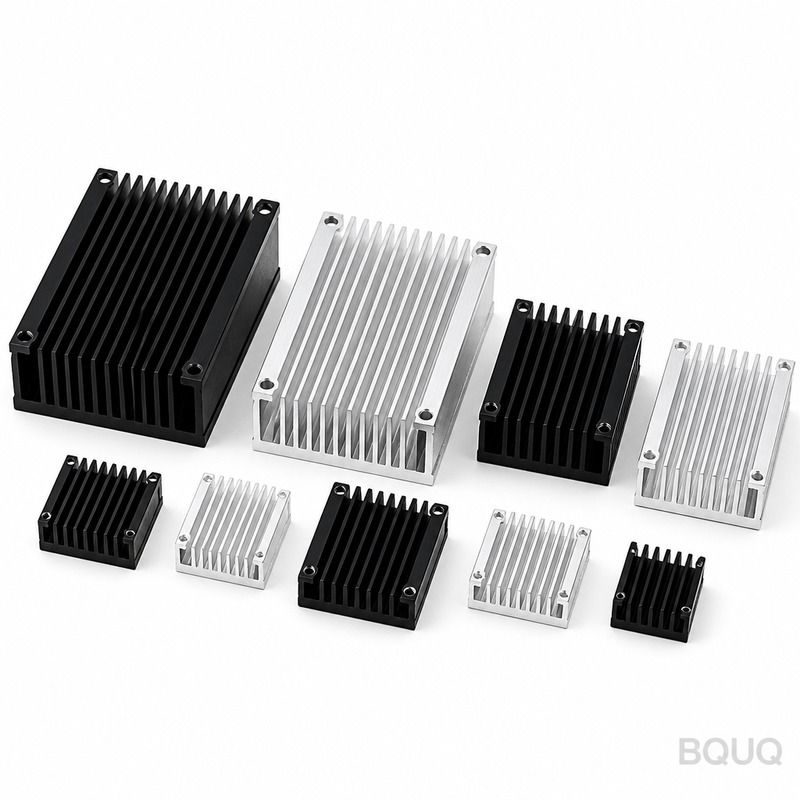 BQUQ ファン取付穴付きヒートシンク | 精密CNC加工 中国製