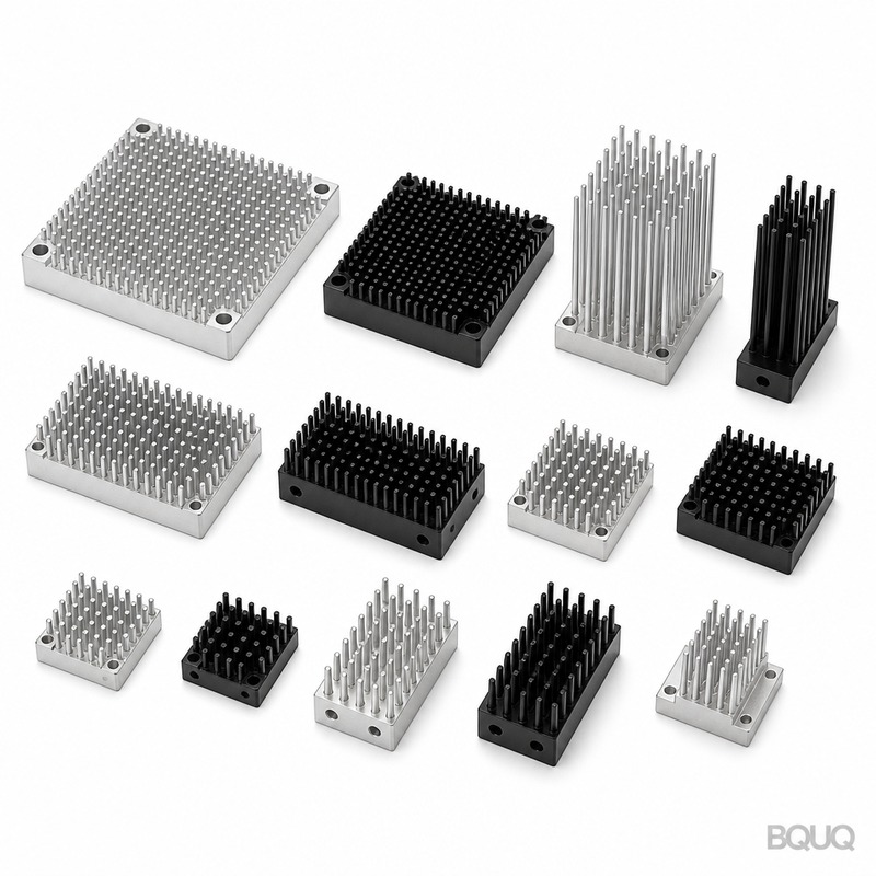 ピンフィン精密機械加工ヒートシンクコレクション02 | BQUQ工場
