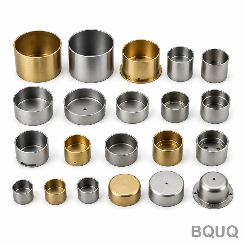 BQUQ精密深絞り金属カップコレクション | 公差0.01mm