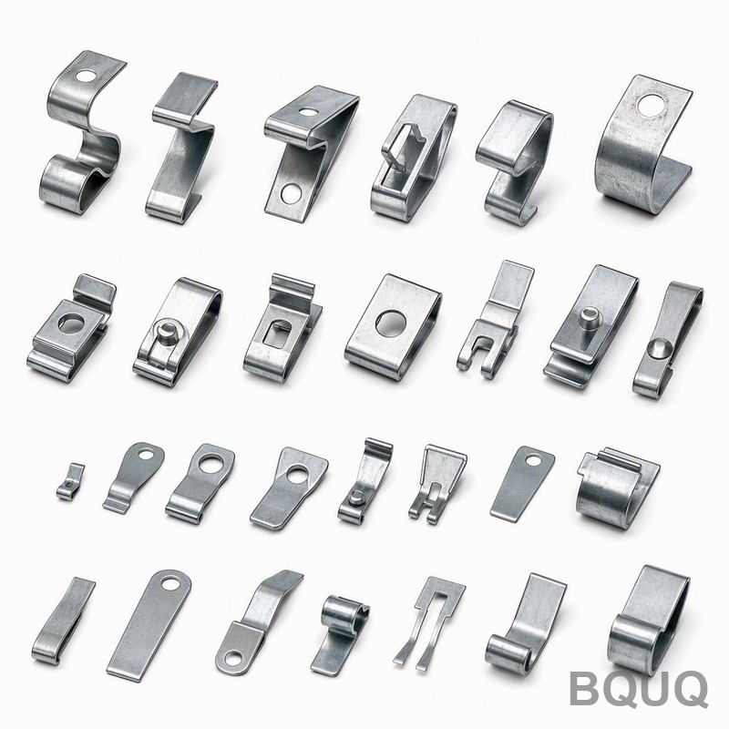 BQUQ 亜鉛メッキ打ち抜きスプリングクリップコレクション | 精密加工