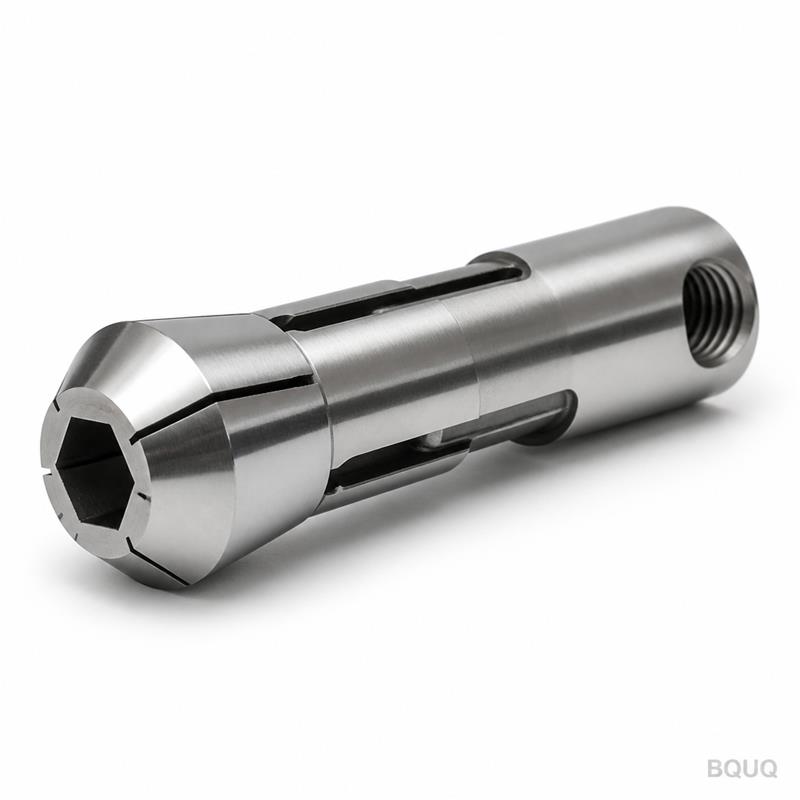 BQUQ CNC加工 自動旋盤46型 六角穴延長コレット