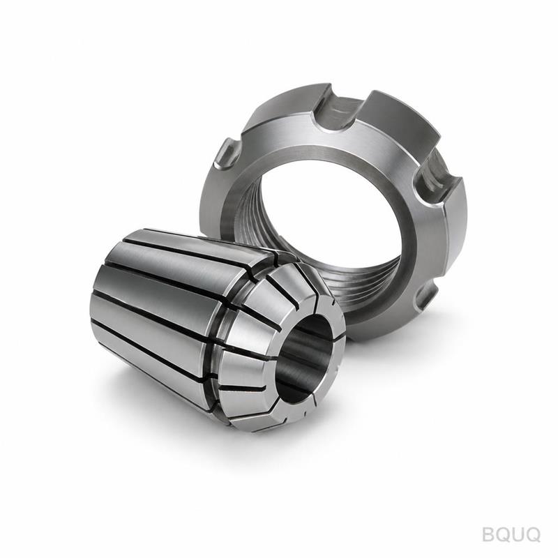 BQUQ CNC加工 ER16スプリングコレットチャック コレットナット CNC工具ホルダー