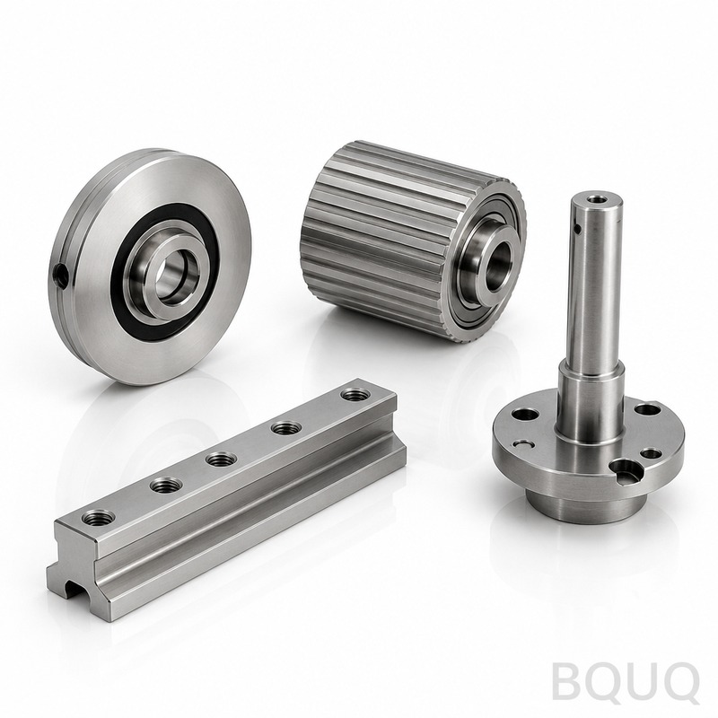 CNC加工による繊維機械部品 | BQUQ精密工場