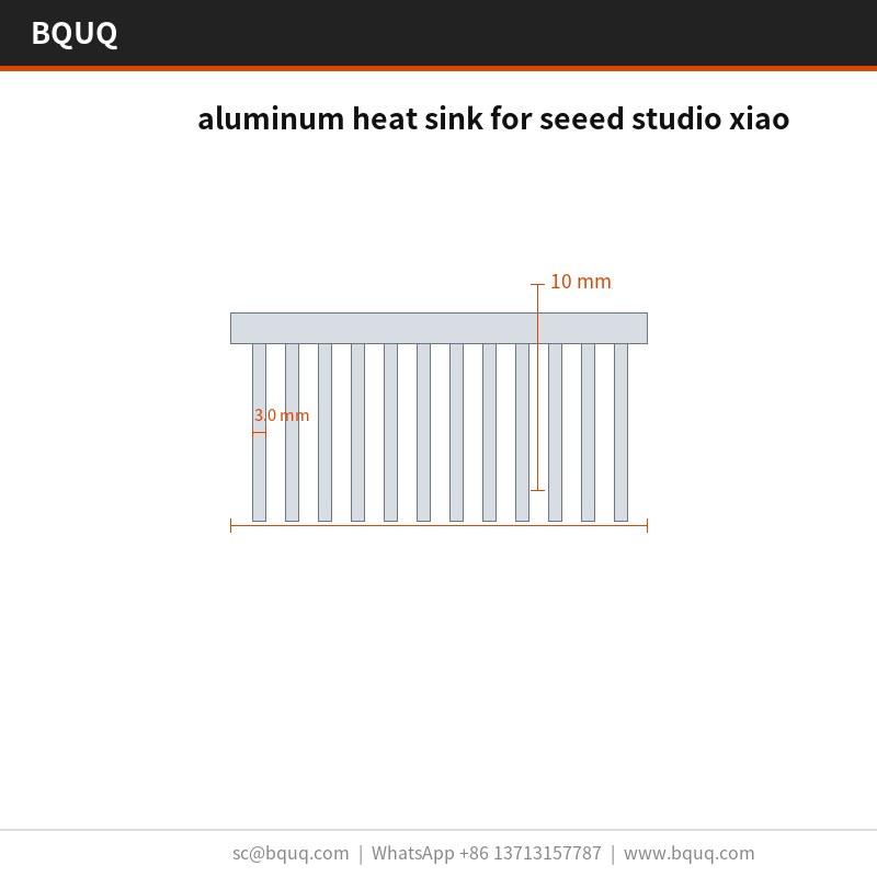 Seeed Studio XIAO用アルミニウムヒートシンク