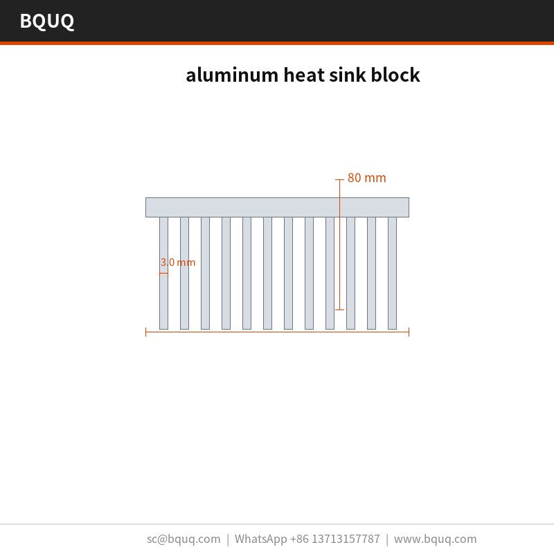 アルミニウムヒートシンクブロック